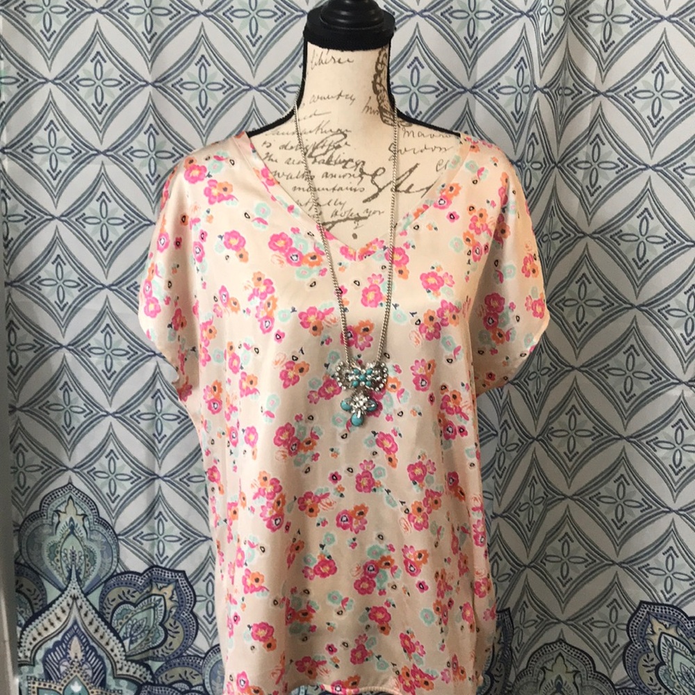 Lane Bryant mixed material t-shirt